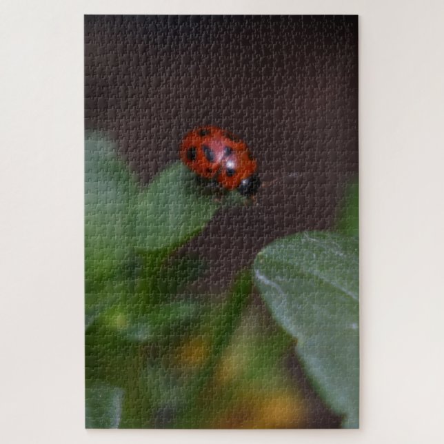 Ladybug auf Blume Puzzle (Vertikal)