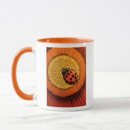 Ladybug auf Blume Tasse