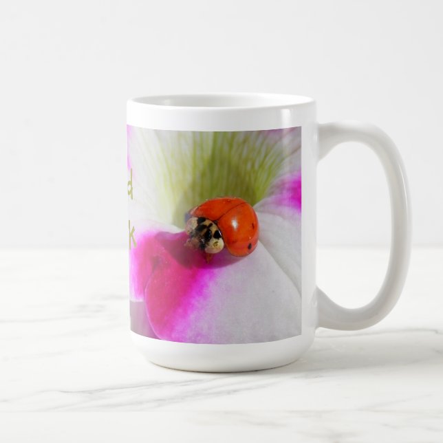 Ladybug auf der Petunia-Tasse Kaffeetasse (Rechts)