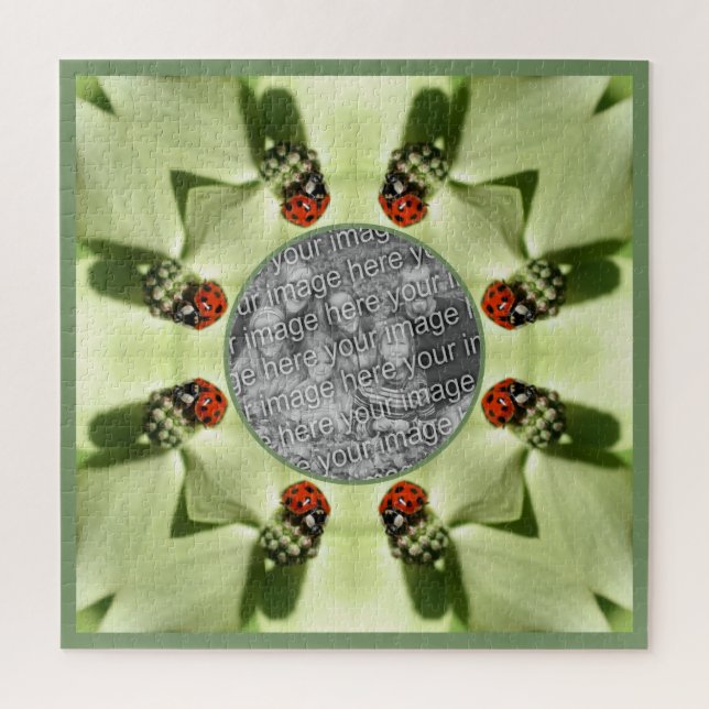 Ladybug auf Dogwood Nature Fügen Sie Ihr Foto hinz Puzzle (Vertikal)