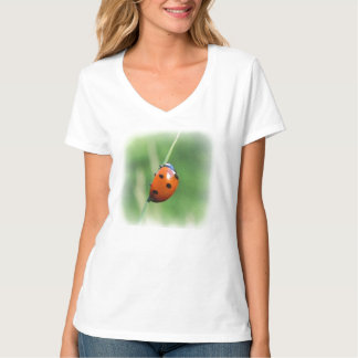 Ladybug auf einer Grashalde T-Shirt