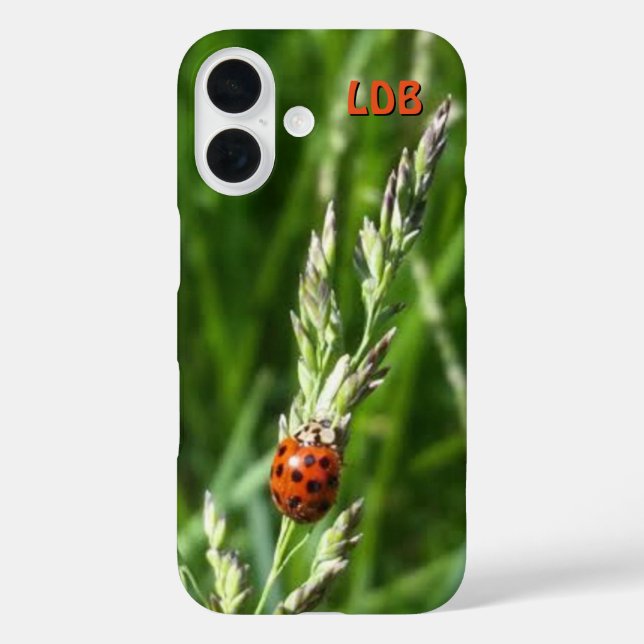 Ladybug auf Gras Case-Mate iPhone Hülle (Rückseite)