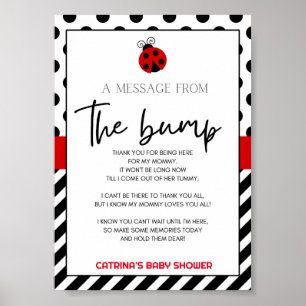 Ladybug Baby Duschzeichen Poster