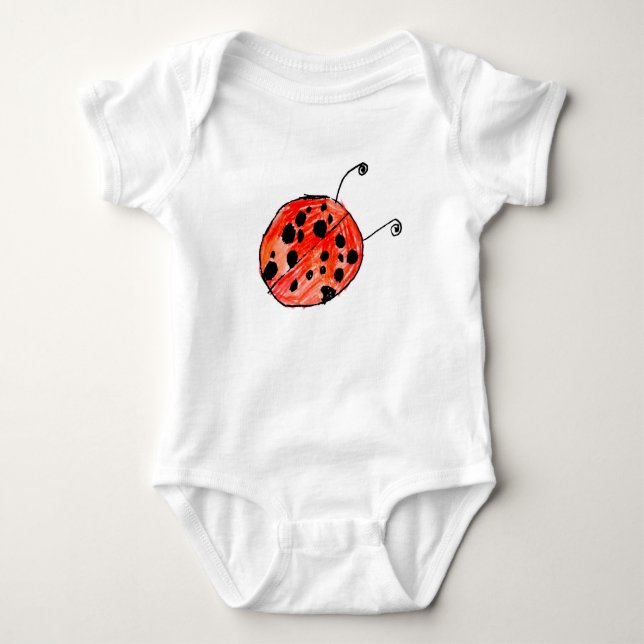 Ladybug Baby Strampler (Vorderseite)