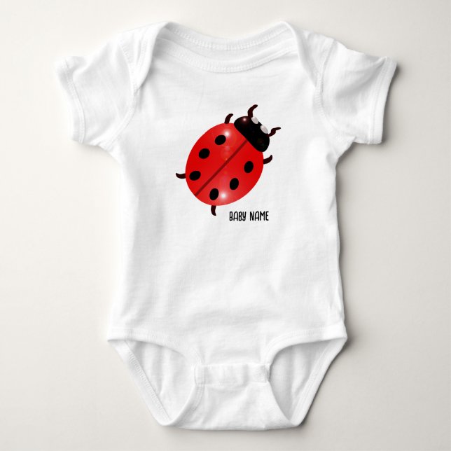 Ladybug Baby Strampler (Vorderseite)