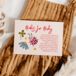 Ladybug Babydusche Buchanfrage Begleitkarte