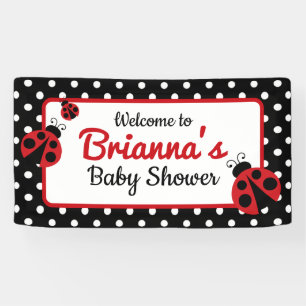 Ladybug Babydusche oder Geburtstagsparty Banner