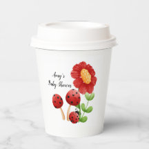 Ladybug Babydusche Papiertasse