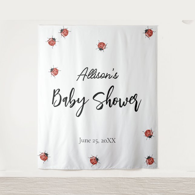 Ladybug Babydusche Wandteppich (Vorderseite)