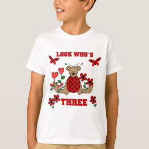 Ladybug Bear 3. Geburtstags-Shirts T-Shirt