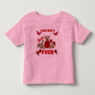 Ladybug Bear 4. Geburtstag Shirts und Geschenke