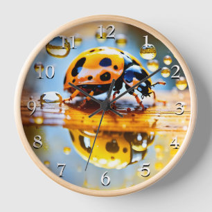 Ladybug bei Regen Uhr
