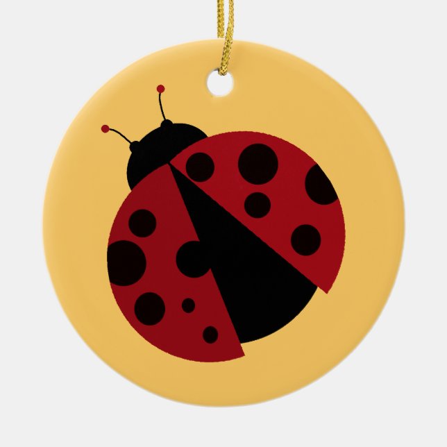 Ladybug-Bild Keramikornament (Vorne)