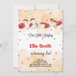 Ladybug Birthday Einladung