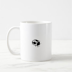 Ladybug Black and White Mini lächelnd - Tasse