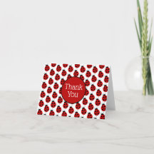 Ladybug Blank Inside Faltcard