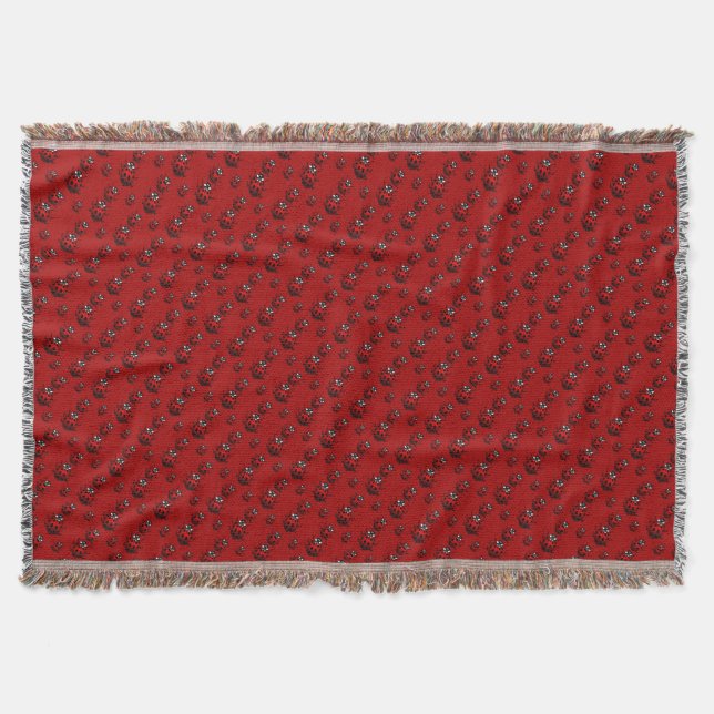Ladybug Blanket Ladybug / Ladybird Throw Blankes Decke (Vorderseite)