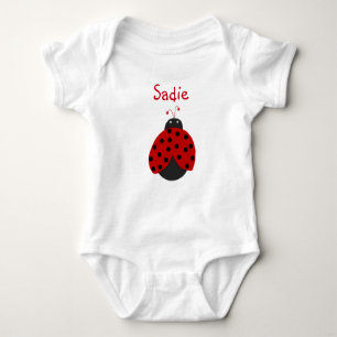 Ladybug Bodysuit Baby Strampler