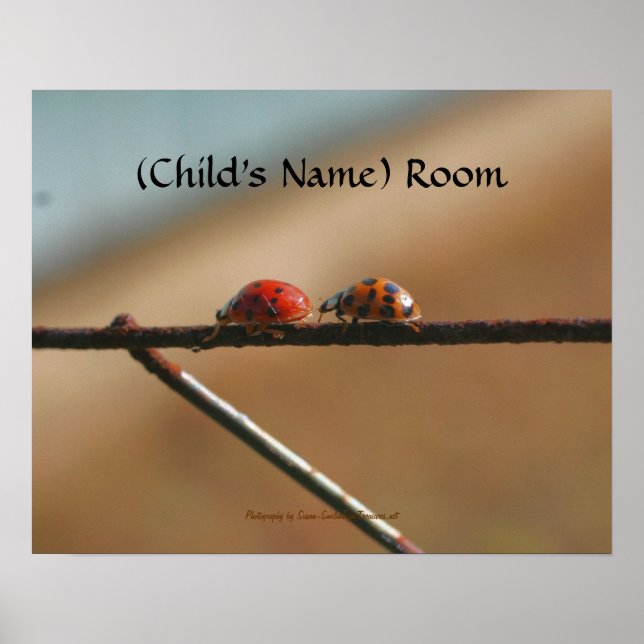 Ladybug Buddies Kids Room Personalisiert Wall Post Poster (Vorne)
