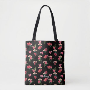 Ladybug, Butterfly und Tulip Herzmuster