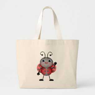 Ladybug Cartoon Totbeutel Jumbo Stoffbeutel