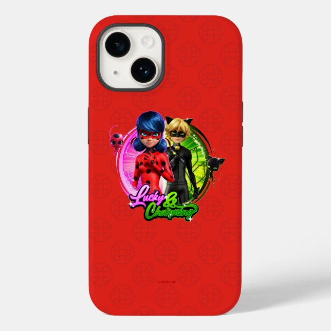 Ladybug & Cat Noir | Glück & Charme Case-Mate iPhone Hülle (Rückseite)