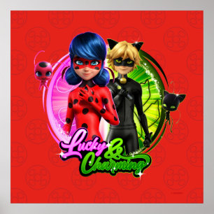 Ladybug & Cat Noir   Glück & Charme Poster