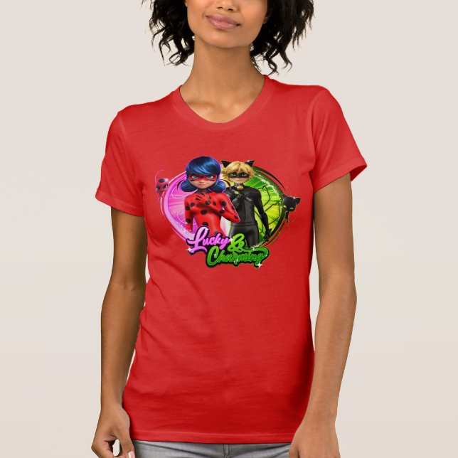 Ladybug & Cat Noir | Glück & Charme T-Shirt (Vorderseite)