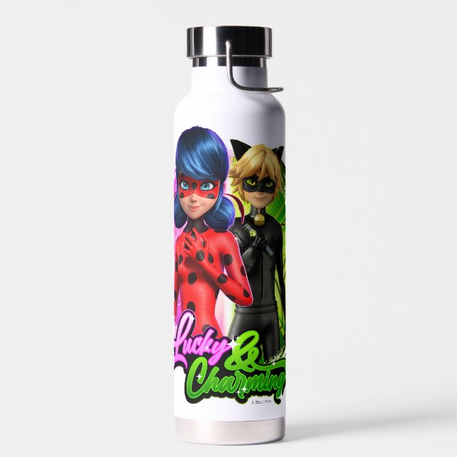 Ladybug & Cat Noir | Glück & Charme Trinkflasche (Links)