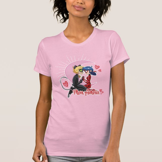 Ladybug & Cat Noir | Mon Amour T-Shirt (Vorderseite)