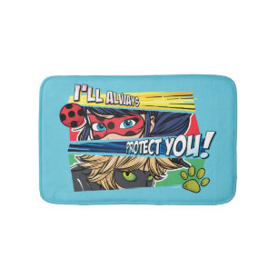 Ladybug & Cat Noir schützen Sie immer Badematte