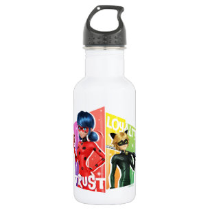Ladybug & Cat Noir Vertrauen und Loyalität Edelstahlflasche