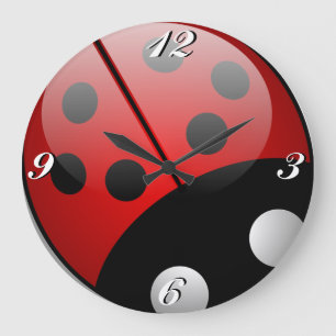 Ladybug, Clock Große Wanduhr