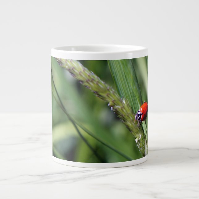 Ladybug (Coccinellidae) Jumbo-Tasse (Vorderseite)