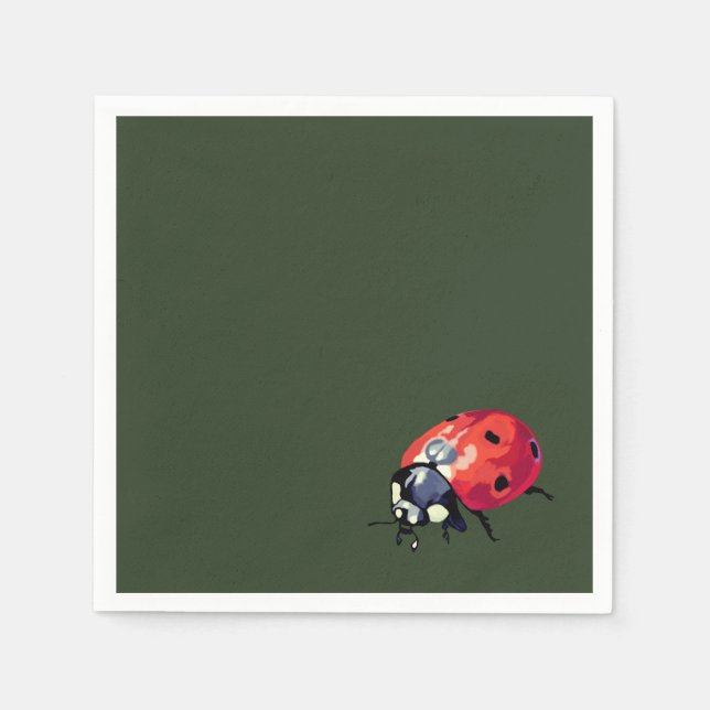 Ladybug Cocktail Paper Napkins Serviette (Vorderseite)