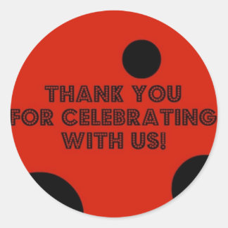 Ladybug danke dir aufkleber