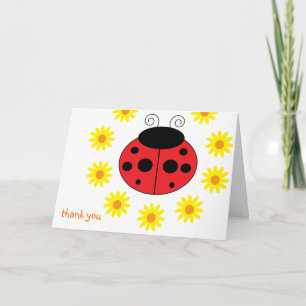 Ladybug Dankeschön Karte