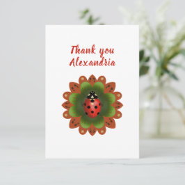 Ladybug Dankeskarte