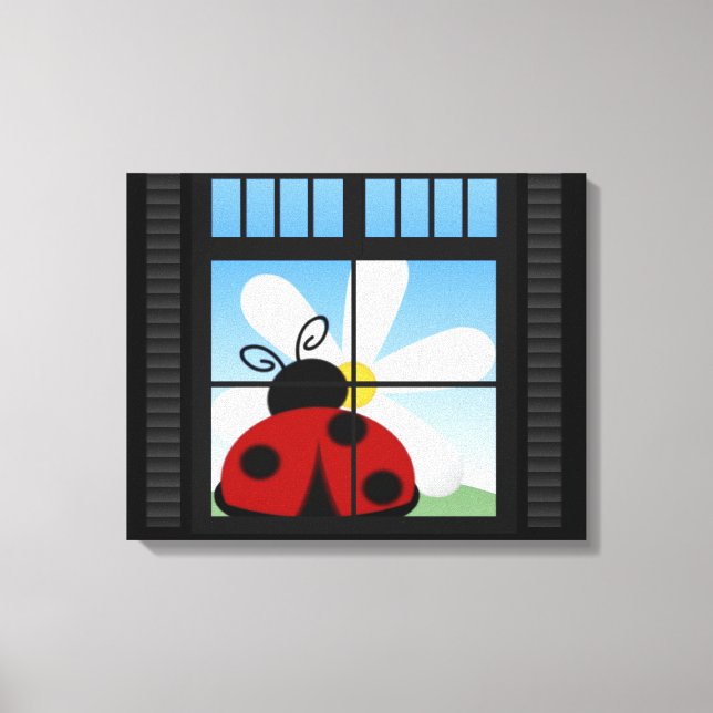 LadyBug Day Wrapped Canvas Leinwanddruck (Vorderseite)