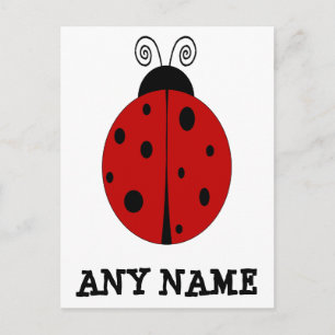 LADYBUG-Design für die POSTCARD mit JEDEM NAMEN Postkarte