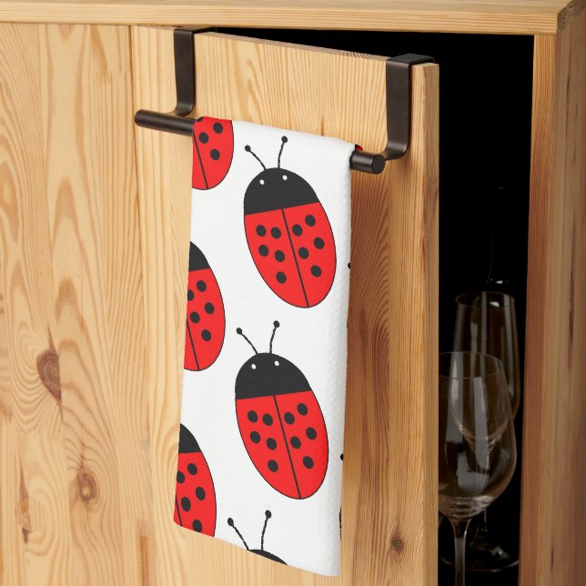 Ladybug Design Geschirrtuch (Drittel gefaltet)