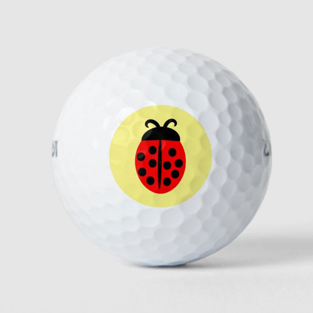 Ladybug Design Golfball (Vorderseite)