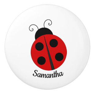 Ladybug Design Keramik Knob Keramikknauf