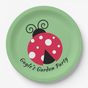 Ladybug Design Pappteller