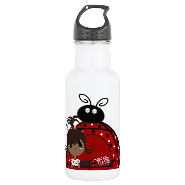 Ladybug DiamondEye Flaschen-Arbeiten 32 oz Edelstahlflasche (Vorderseite)