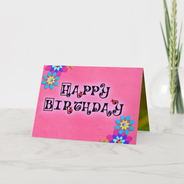 Ladybug dot beetle Office Custom Destiny Destiny's Karte (Vorderseite)