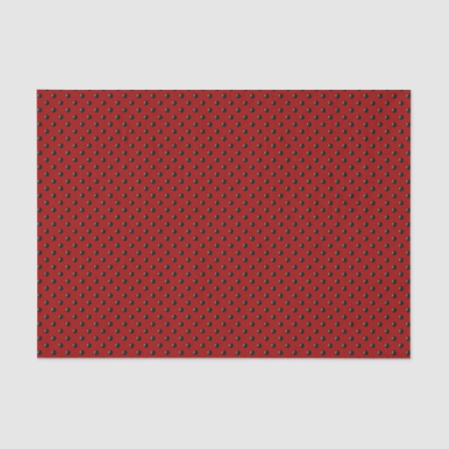 Ladybug-Dots-Red-and-Black- Seidenpapier (Vorderseite)