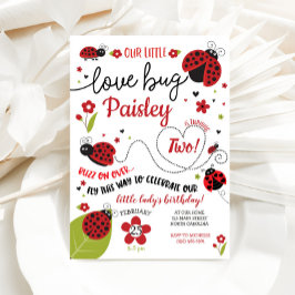 Ladybug Einladung zum Geburtstag, Lady Liebe Bug E