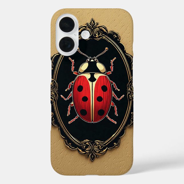 Ladybug Elegant Kunstmalerei Case-Mate iPhone Hülle (Rückseite)