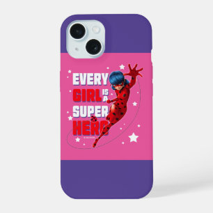 Ladybug Every Girl ist ein Super-Held iPhone 15 Hülle